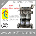 Double bottle Double face mask RHZK 6.8l/30 In car best price air compressor for scba